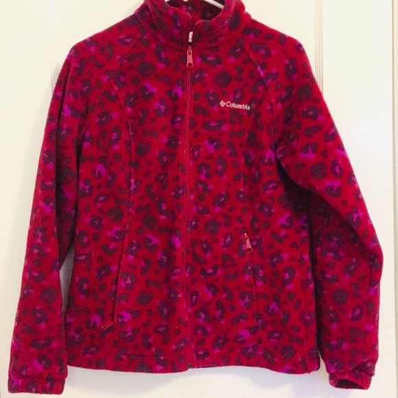Columbia Tops - Cheetah Print Columbia Fleece